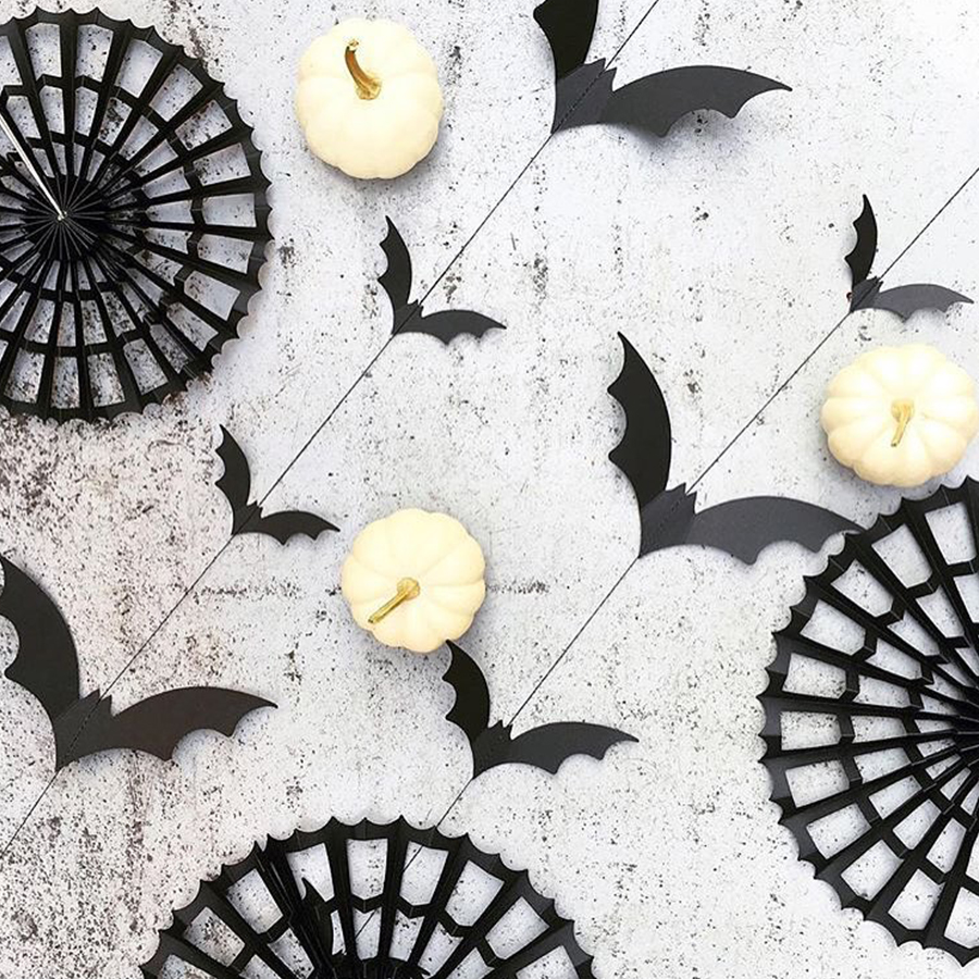 Halloween product design bat bunting